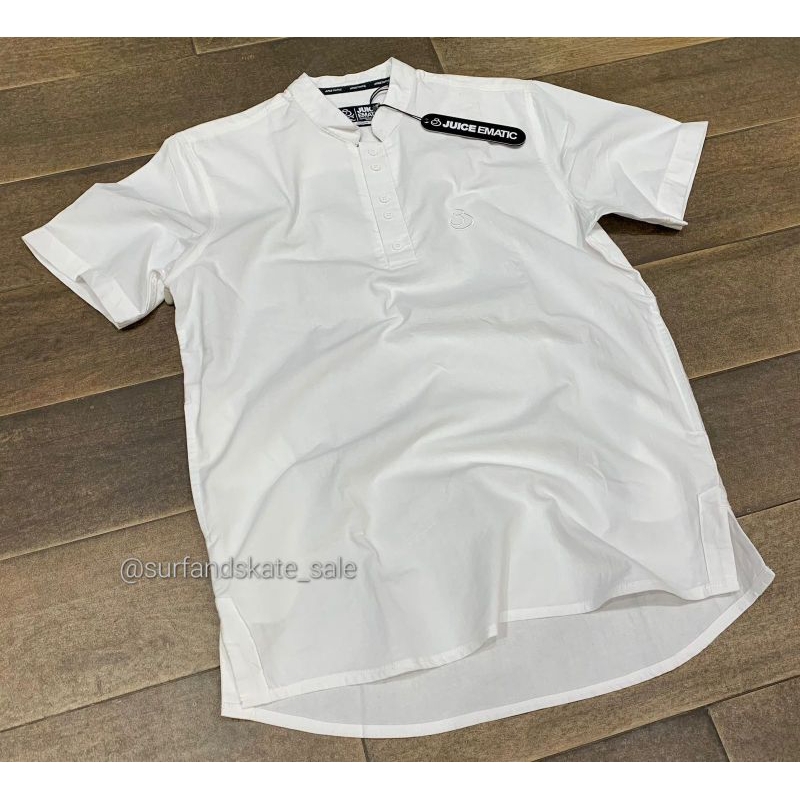 Kemeja Koko Juice ematic Lengan Pendek Motley Koko Men Shirt white