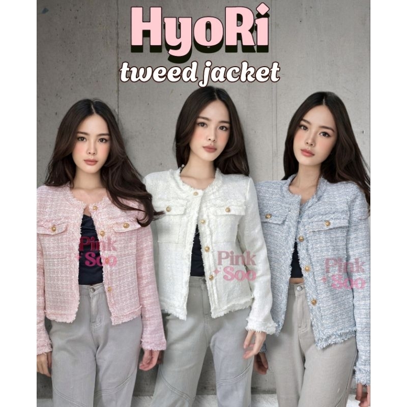 z022 - HyoRi tweed jacket jas wanita