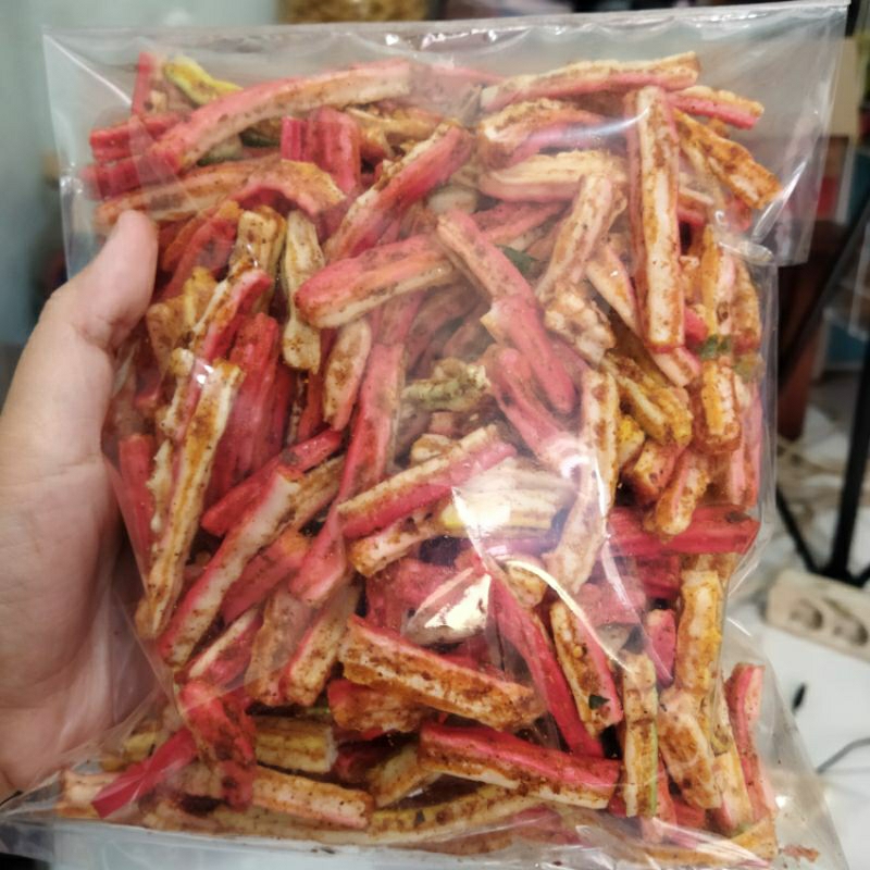 

kerupuk beton pedas
