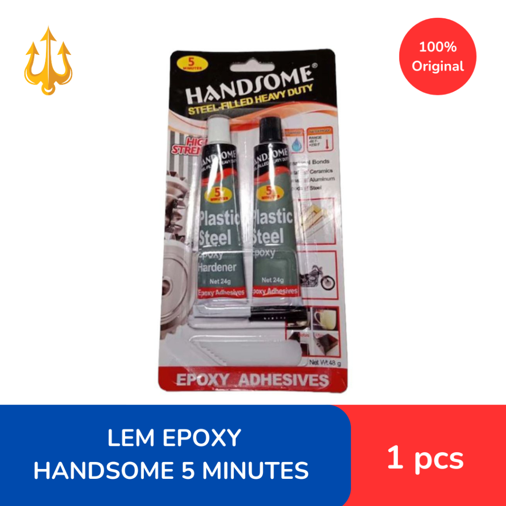 

Lem Besi Handsome 5 menit Epoxy 48gr | pcs