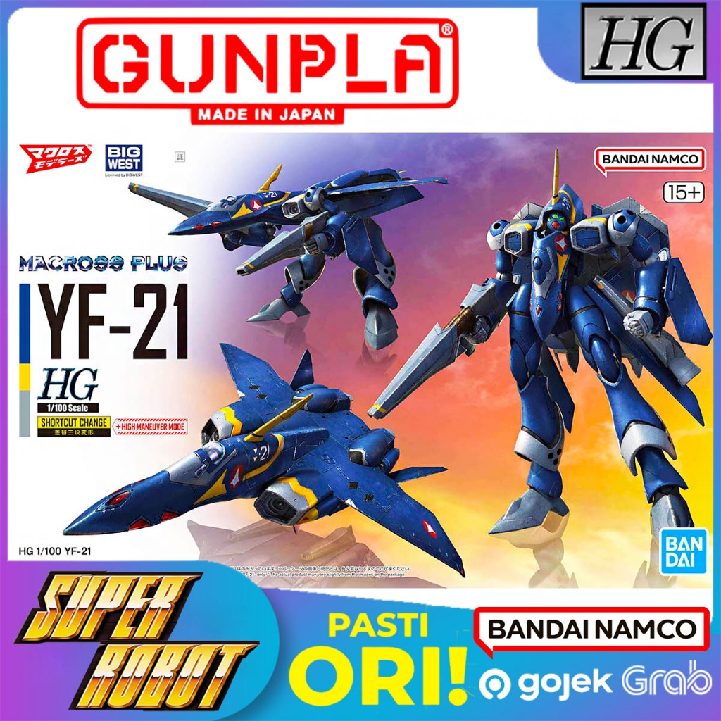 BANDAI HG 1/100 YF-21 - Macross Plus