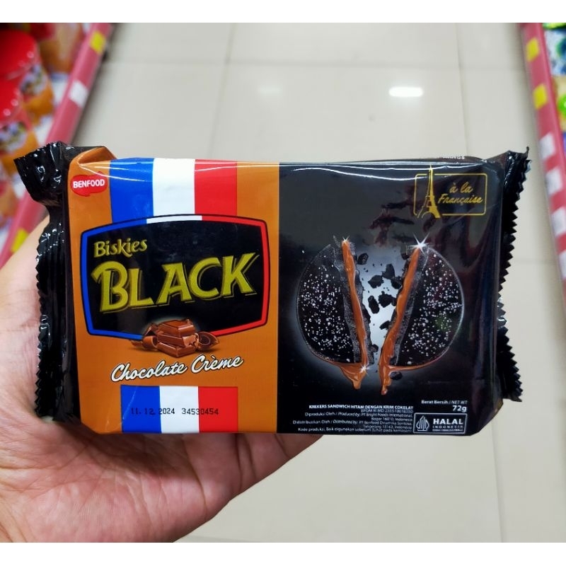 

Biskies Black Chocolate Creme Biskuit 72 Gram | 1 Pcs