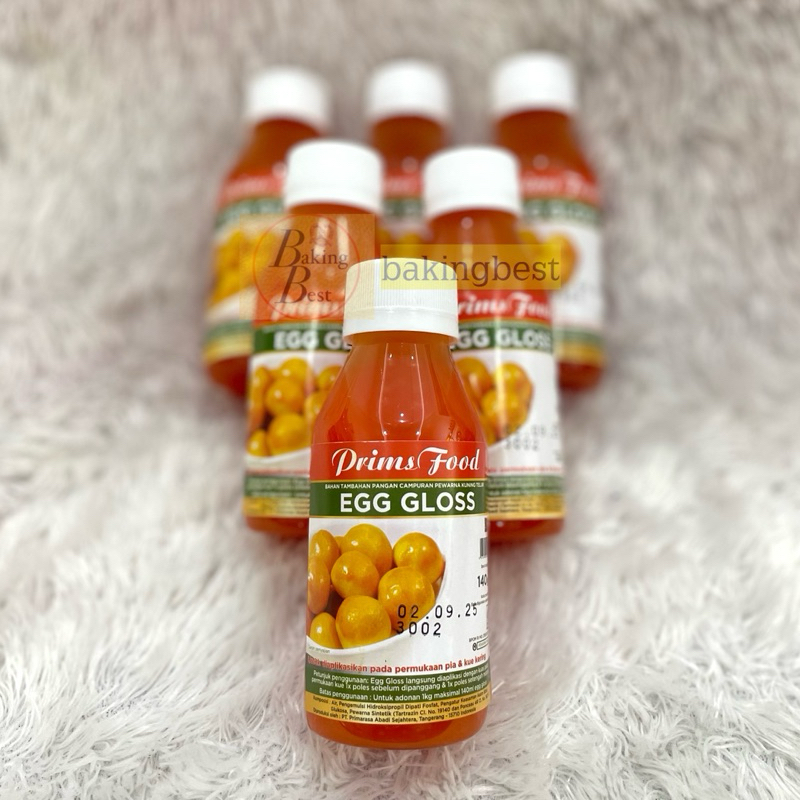 

Egg Gloss PRAKTIS BARU !!! Olesan Kuning Telur Prims Food pada permukaan kue Halal BPOM RI