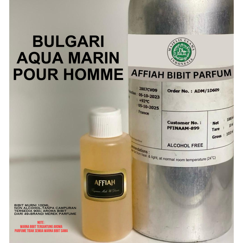 BIBIT PARFUM PRIA EKSLUSIF WANGI ELEGAN TAHAN LAMA 24 JAM BULGARI AQUA MARIN POUR HOMME  100ml ORIGI