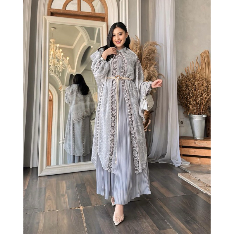 AFNIA Dress  -  Gamis Pesta - Gamis Kondangan - Gamis Outer -  Dress Maxi - Tanahabang Collection - 