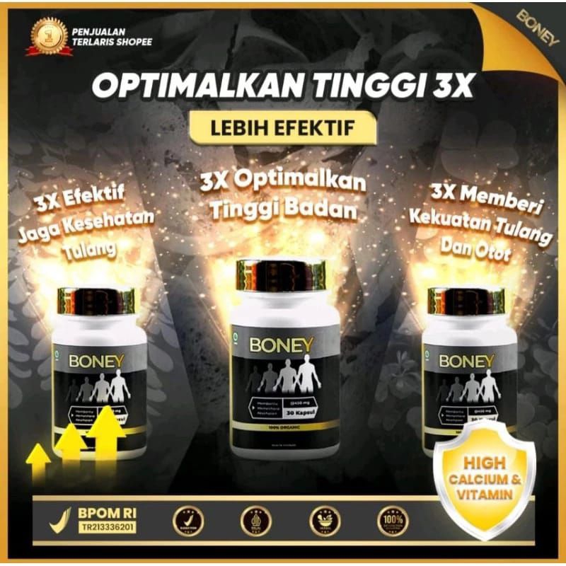 boney peninggi badan herbal