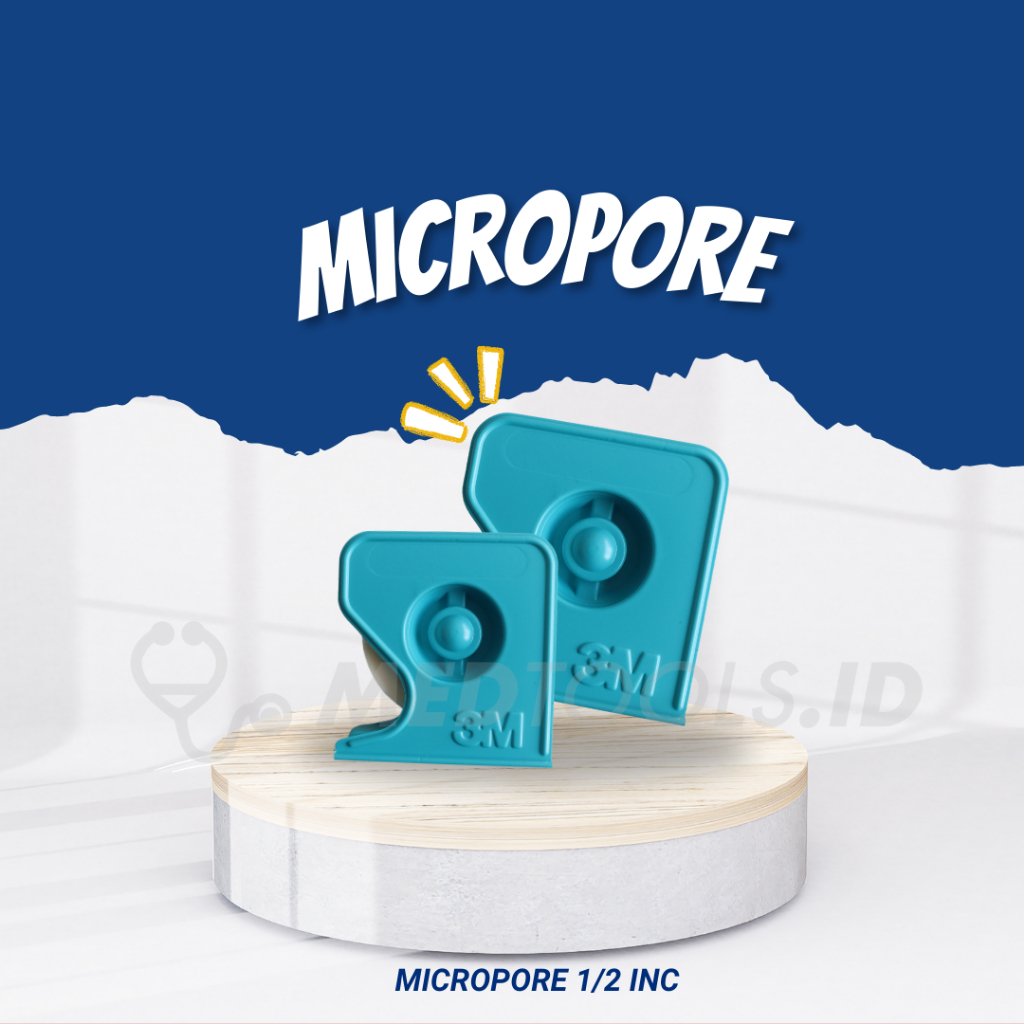 Micropore 1/2 Inch 3m/Micropore 0.5 Inci/Micropore 3m/Plester