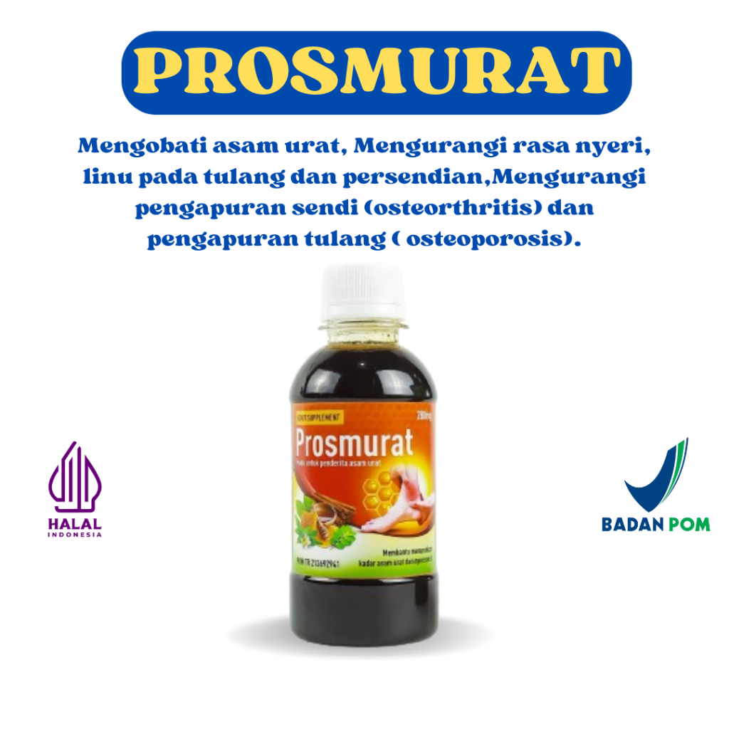 

Madu Prosmurat Obat Asam Urat Kolesterol Nyeri Sendi Kebas Kesemutan