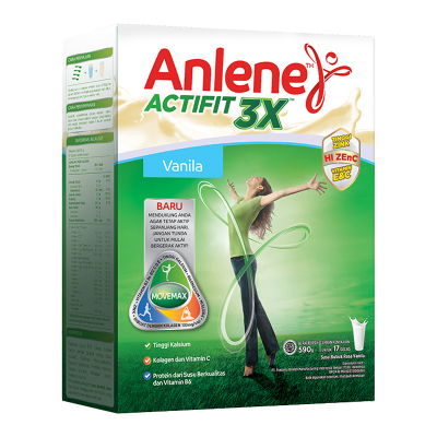 

Anlene Actifit 3X Susu Bubuk Dewasa Vanila 590 g