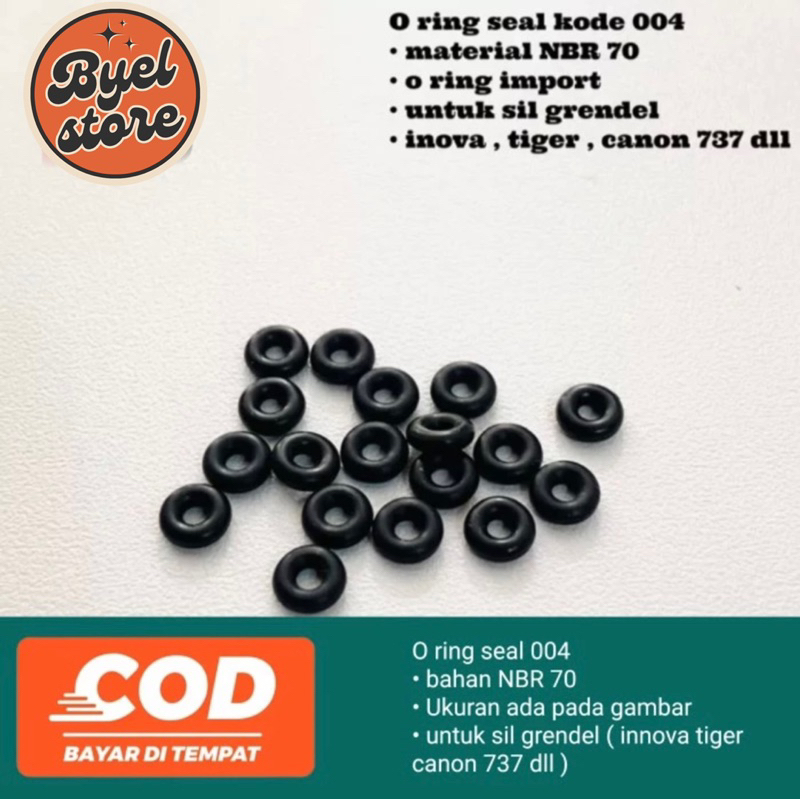 Seal Oring kode 004 - seal tabung luar 112 - sil kode 005 - oring kode 008 - sil transfer 105