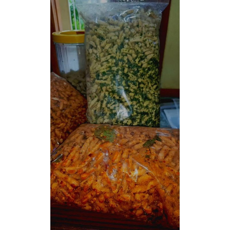 

Basreng pedas/ori daun jeruk 1lg