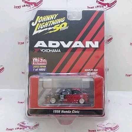 Johnny Lightning Advan Yokohama 1998 Honda Civic