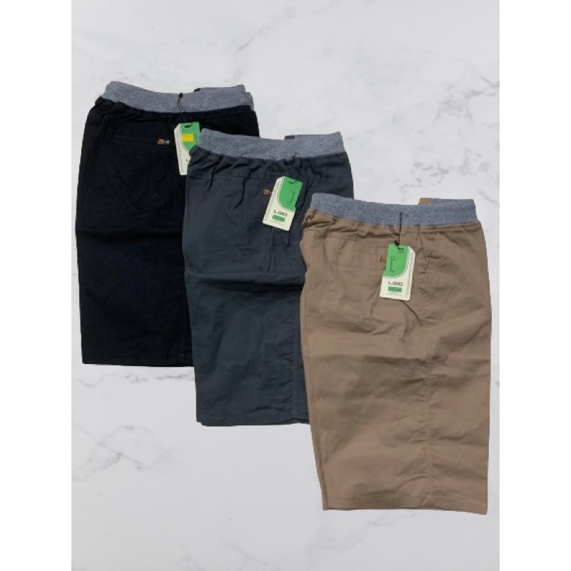 LGIO PENDEK CHINOS PRIA STRETCH PINGGANG KARET