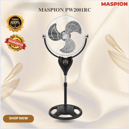 MASPION KIPAS ANGIN PW2001RC - StandFan 20inch/PW-2001-RC/PW2001RC/MASPION ORIGINAL BERGARANSI RESMI