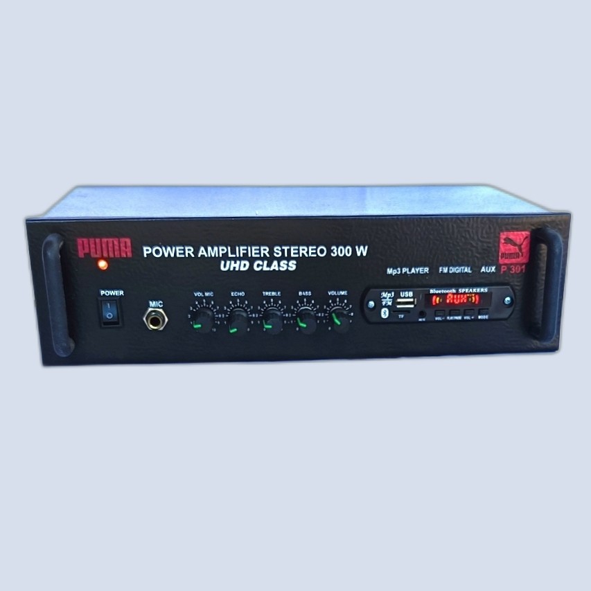 P301 POWER AMPLI AMPLIFIER STEREO 300Watt ECHO RADIO USB MP3 BLUETOOTH