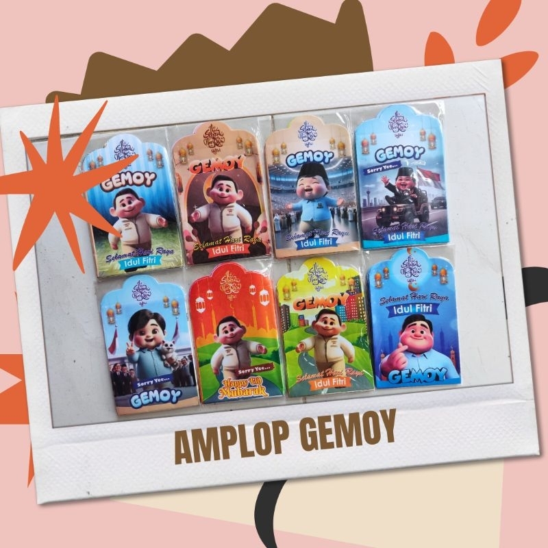 

Amplop Idul Fitri Gemoy 50 lembar ukuran medium