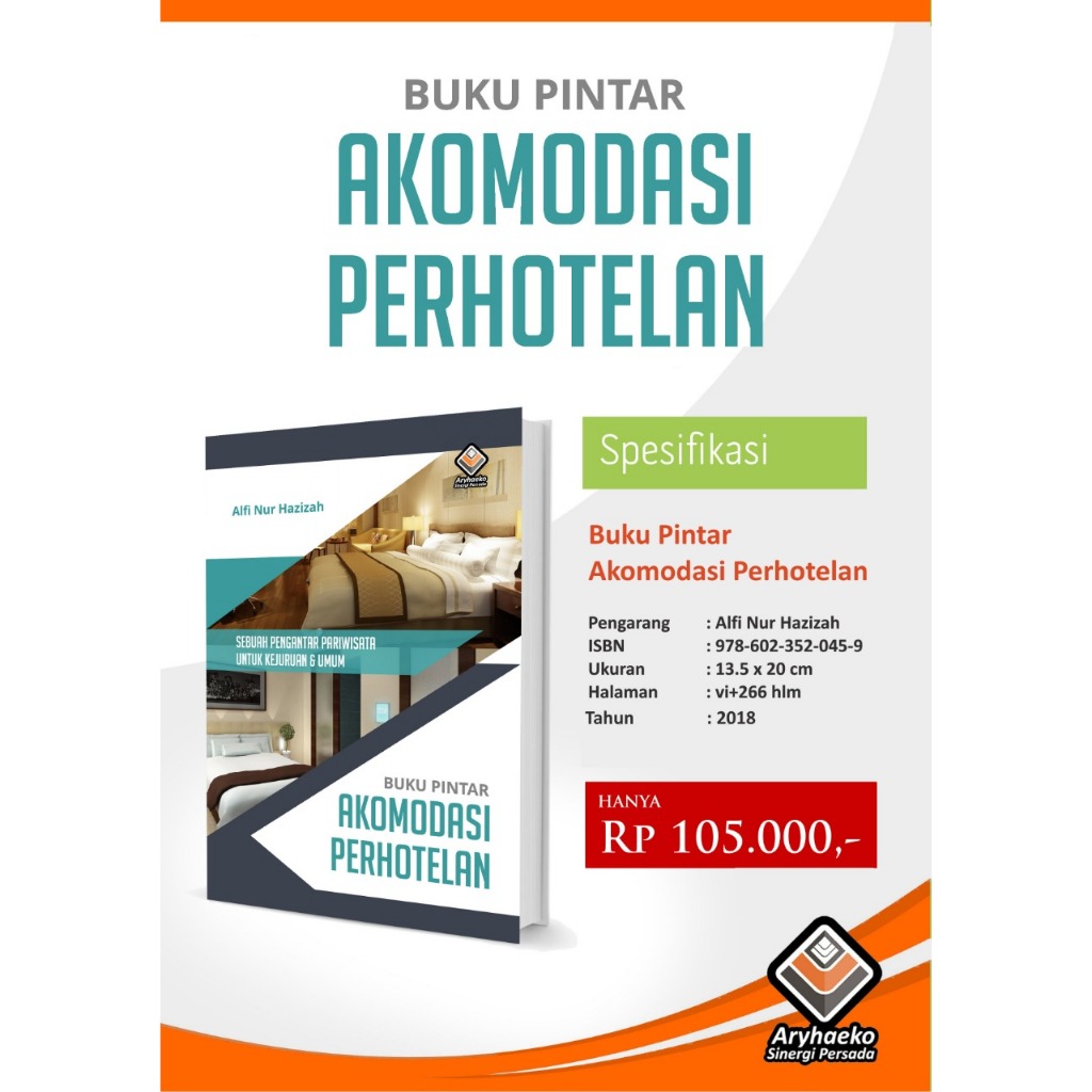 BUKU PINTAR AKOMODASI PERHOTELAN/BUKU TRAVELING/HOTEL