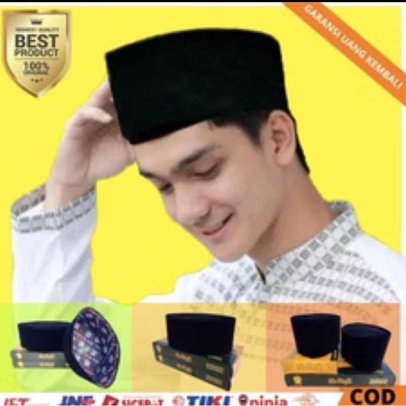 PECI HITAM Polos/ Kopiah Hitam polos/Kopiah H Aming