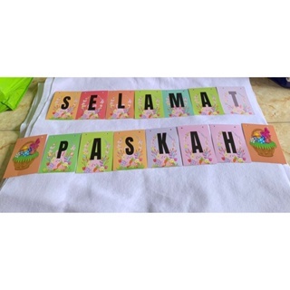 bunting flag banner selamat paskah happy easter day