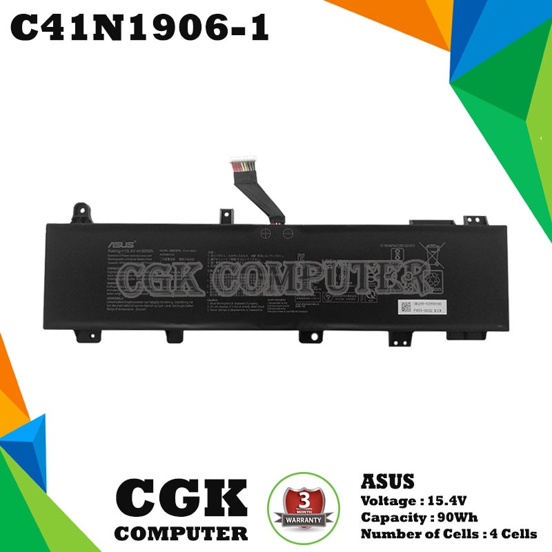 Baterai Laptop Asus TUF GAMING A15 FA506QR FA506QM TUF506QM C41N1906-1