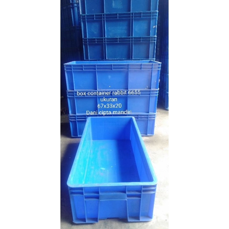 box container rabbit type 6655, bok ikan, box industri, bok plastik serbaguna, bekas