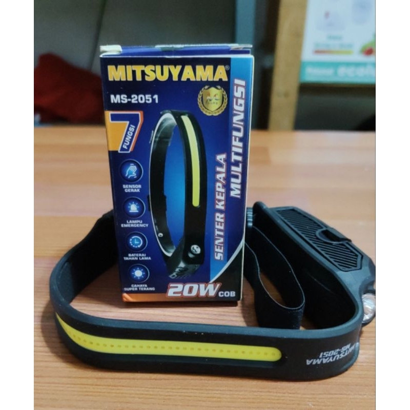 Senter Kepala WaterProof COB LED 20 Watt Ms 2051