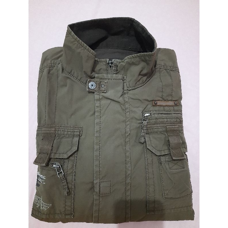 JAKET PRIA MGEE 3451C PRELOVED BANYK KANTONG FULL KATUN