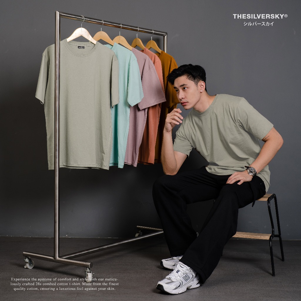 Thesilversky Cotton Combed 24s T-shirt Sage Green | Kaos Unisex Premium