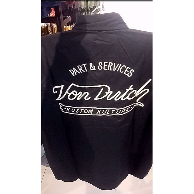 KEMEJA VON DUTCH ORIGINAL U.S.A BLACK