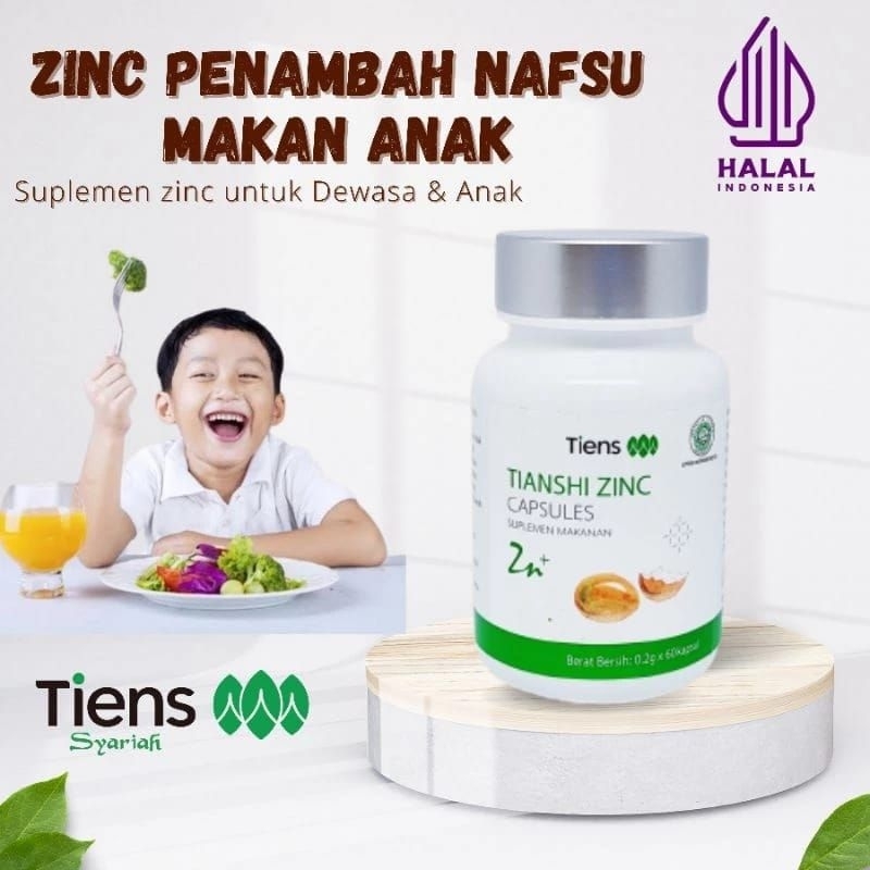 TIENS Zinc Penambah Nafsu Makan Anak Zinc Tiens Anak untuk Anak dan Bayi GTM