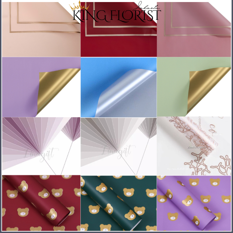 

FLOWER WRAPPING COLOR CELLOPHANE KERTAS BUKET PEMBUNGKUS BUNGA 6066 6106