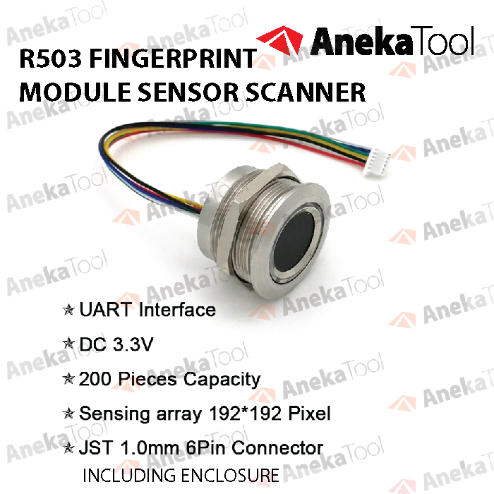 R503 Fingerprint Sensor Sidik Jari GROW Capasitive Kapasitif Finger Print + DAPAT ENCLOSURE