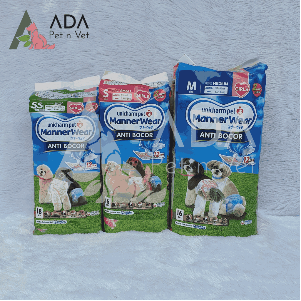 Unicharm Manner Wear Girls | Popok Anjing Betina