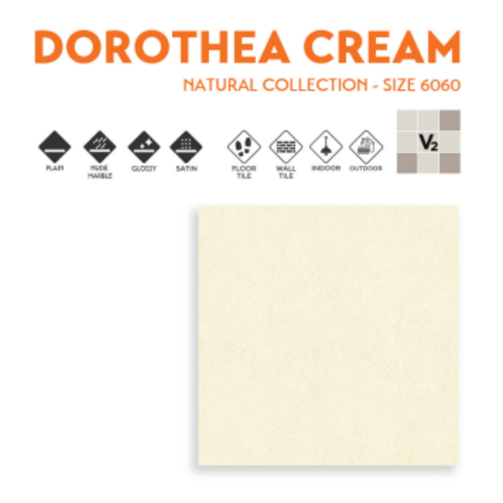 GRANIT VELLINO UKURAN 60X60 UNTUIK LANTAI DAN DINDING DHOROTEA CREAM