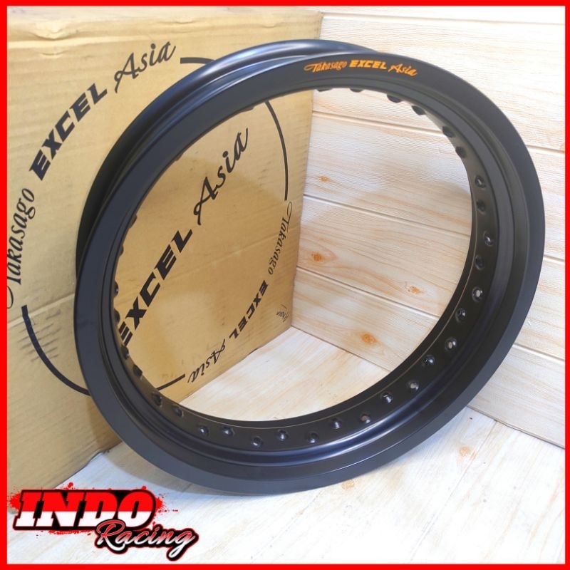 Velg Takasago Excel Asia 350 17 Hole 36 Original Warna Hitam Glossy Pelek Ring 17 350 Takasago Excel