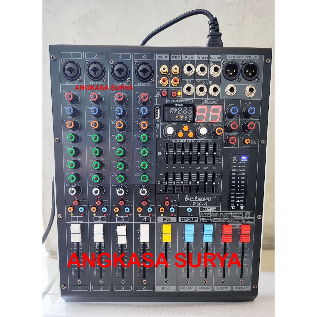 Mixer Betavo IPX4 /IPX 4 ORIGINAL 4 Channel Reverb 99 Dsp Group