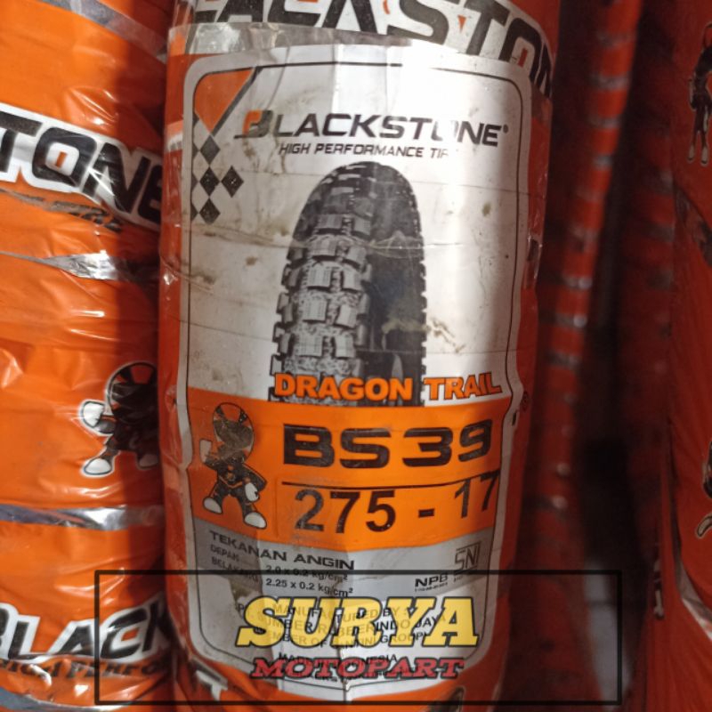 BAN LUAR BLACKSTONE TUBE TYPE BS 39 UKURAN 275-17