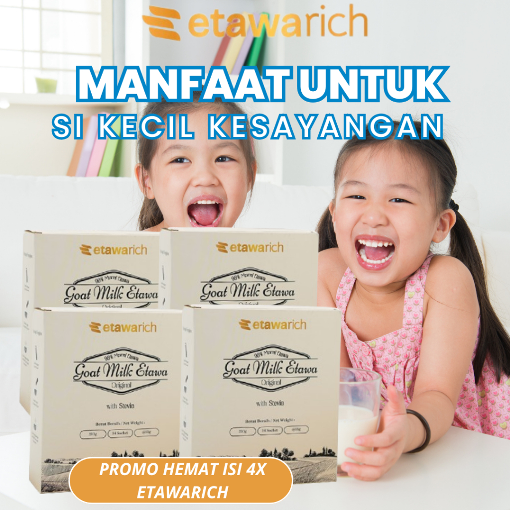 

Etawarich Susu Kambing Murni Untuk Pertumbuhan Tulang dan Gigi Sikecil Kaya Nutrisi dan Kalsium