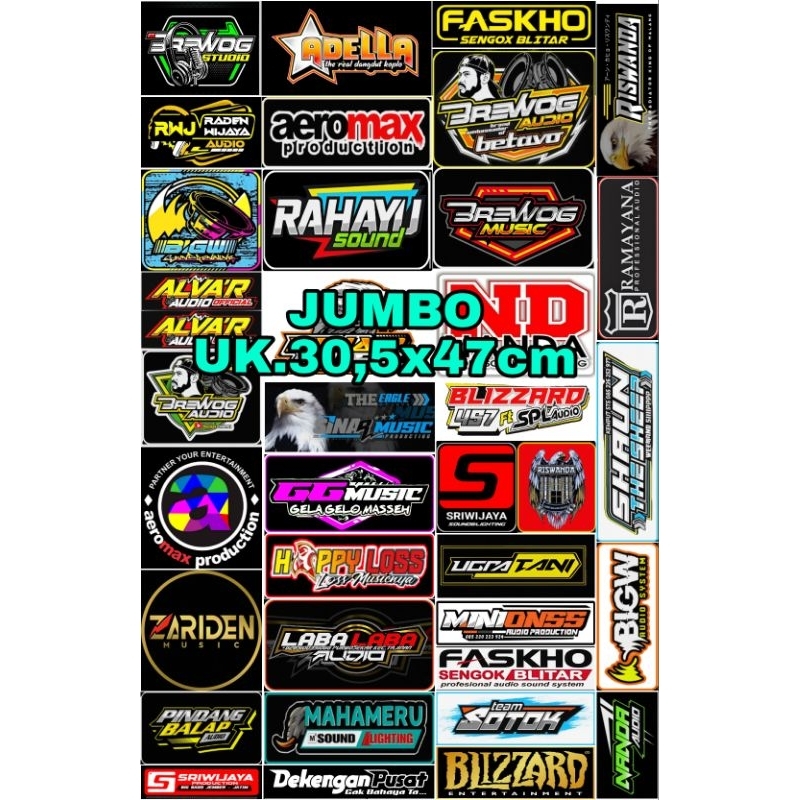 

Stiker Sound | Stiker Audio | Stiker Audio Sound System | Stiker Hologram | Stiker Anti Air 1 lembar 30,2x47cm
