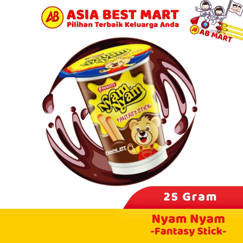 

Nyam-Nyam Fantasy Stick Chocolate 25 Gr Snack Cemilan Cokelat