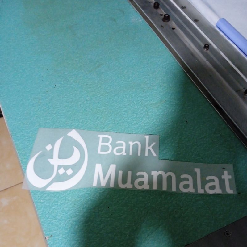 

B4NK MUAMALAT, POLYFLEX CUTTING SIAP PRES KE KAOS