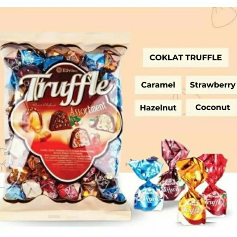 

Coklat Truffle Turkey Elvan Mix | Elvan Truffle Chocolate Turkey 400gr