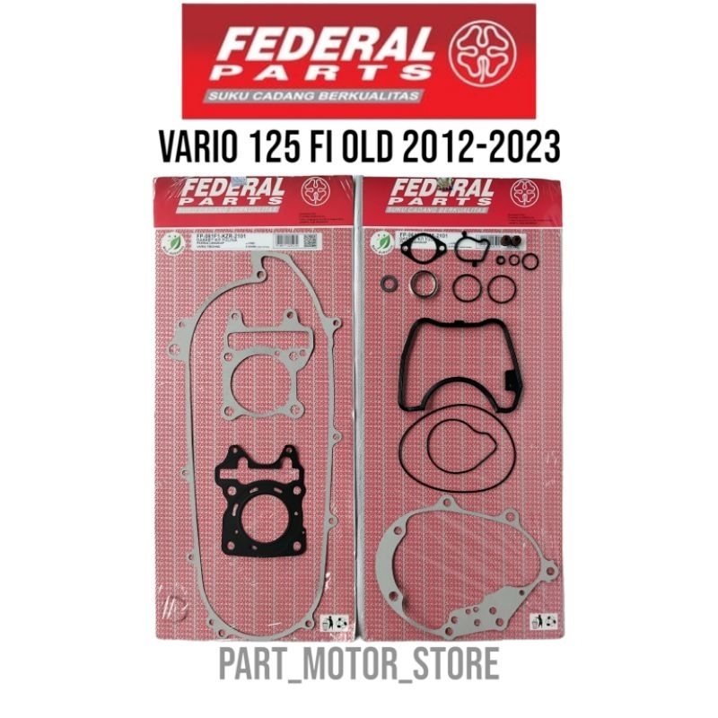 PAKING FULL SET VARIO 125 FI OLD ESP NEW KZR GASKET CVT BAK BLOK MESIN KARET HEAD KOMPLITE FULSET VA