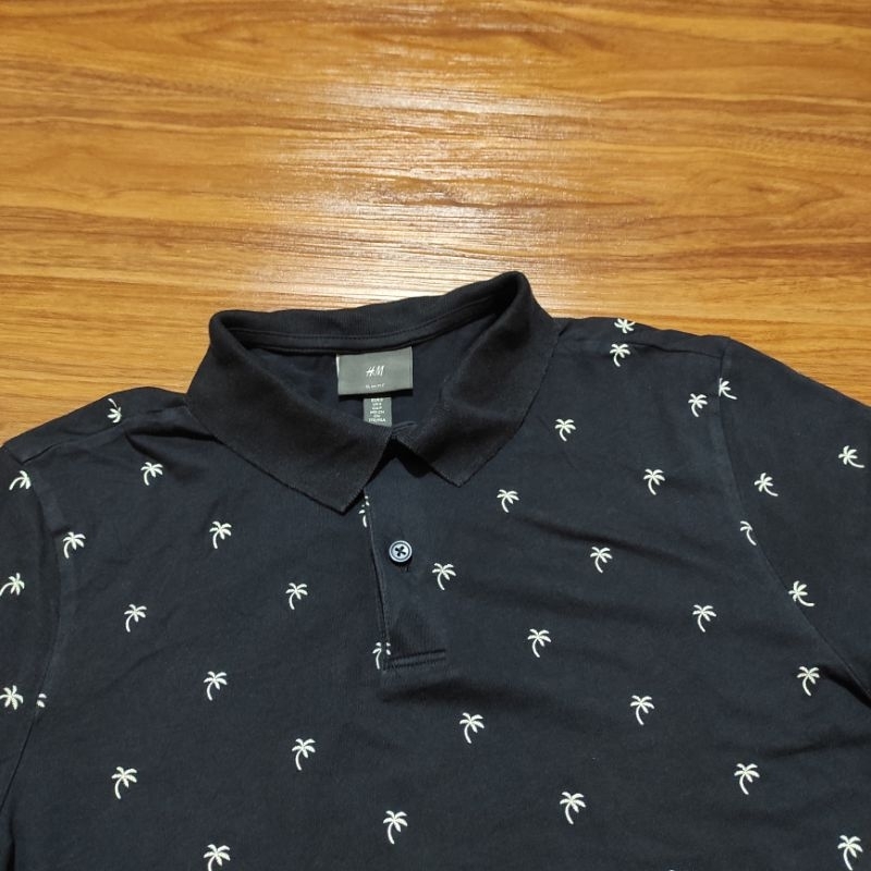 Polo Tshirt Golf Pria Motif Hawai