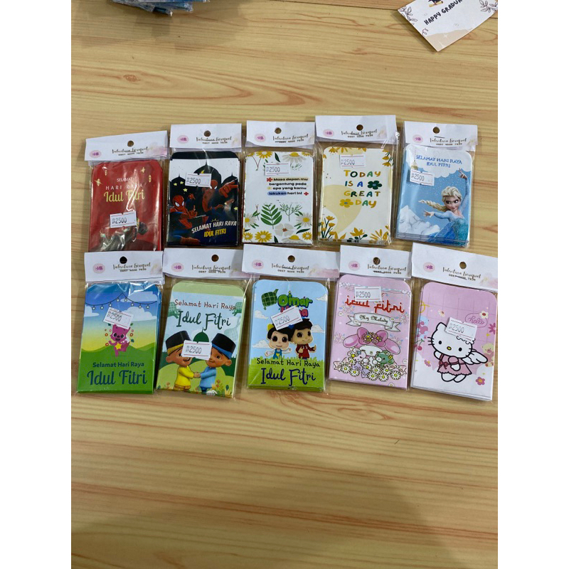 

amplop lebaran motif anak / angpau gambar kartun