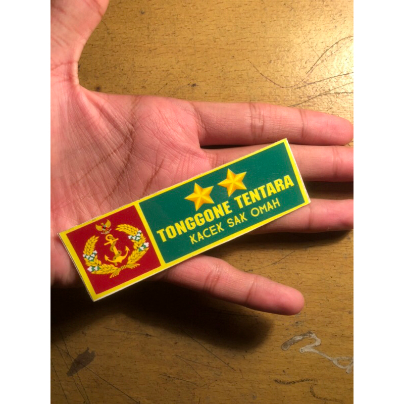 

Sticker “Tonggone Tentara”