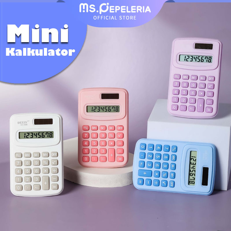 

calculator mini/kalkulator mini Warna Macaroon/Kalkulator Kecil 8 Digit Calculator-Ms.Pepeleria