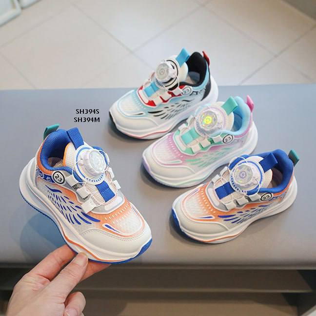 sepatu sneaker anak tali putar otomatis lakilaki perempuan import / spt171