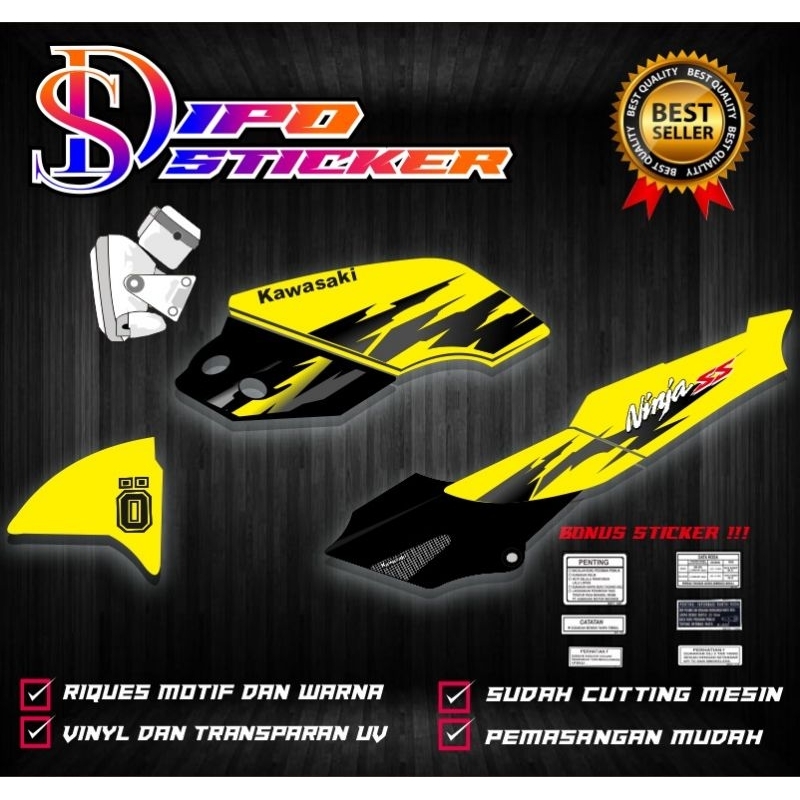

sticker striping ninja ss custom sayap Victor 5a transparan UV (bisa riquest)