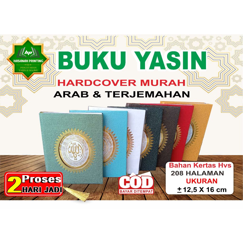 

Buku Yasin Hardcover RCP 208 Halaman Art Paper